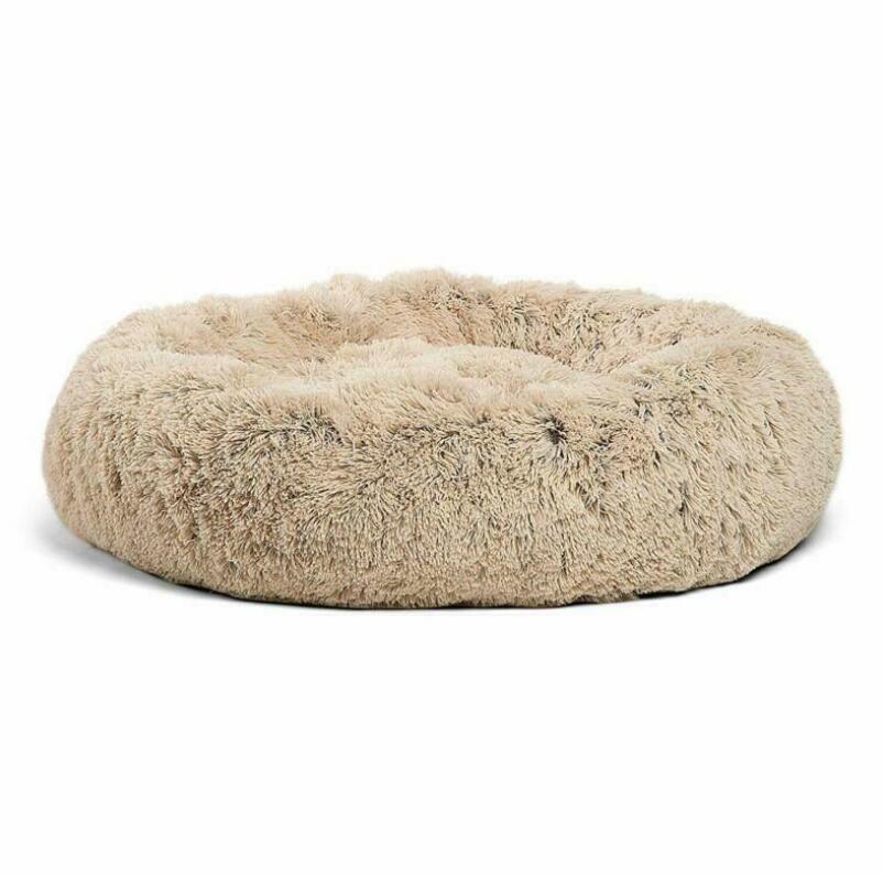 Coussin lit pour Chats ou Petits Chiens, Panier, Canapé Lit rond en Peluche, Confortable pour Animaux de Compagnie pour Dormir au chaud en Hiver