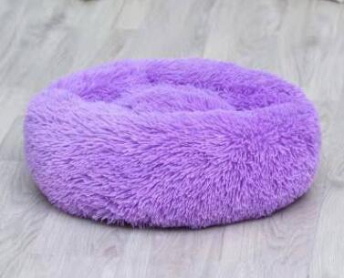 Coussin lit pour Chats ou Petits Chiens, Panier, Canapé Lit rond en Peluche, Confortable pour Animaux de Compagnie pour Dormir au chaud en Hiver