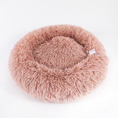 Coussin lit pour Chats ou Petits Chiens, Panier, Canapé Lit rond en Peluche, Confortable pour Animaux de Compagnie pour Dormir au chaud en Hiver